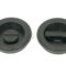 From The Anvil Matt Black 60mm Art Deco Round Pull - Privacy Set