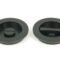 From The Anvil Matt Black 75mm Plain Round Pull - Privacy Set