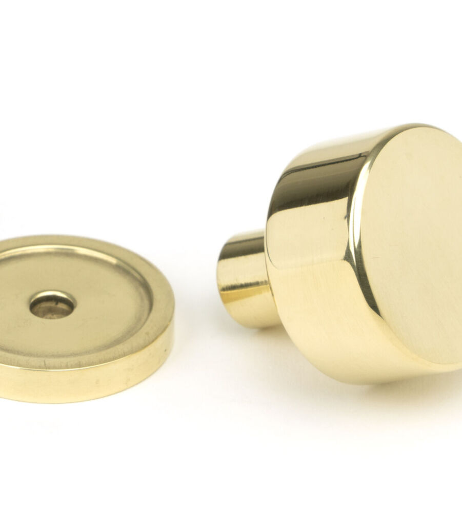 From The Anvil Polished Brass Kelso Cabinet Knob - 25mm (Plain) - Image 3