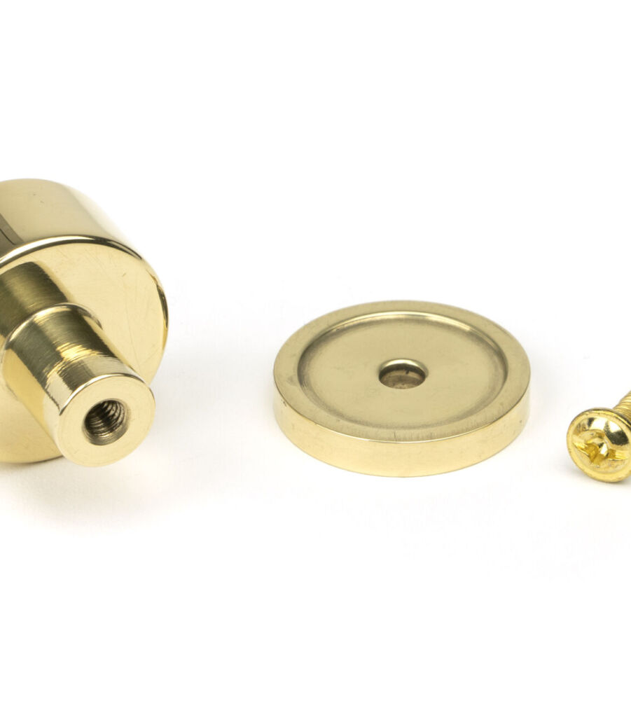From The Anvil Polished Brass Kelso Cabinet Knob - 25mm (Plain) - Image 5