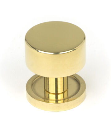 From The Anvil Polished Brass Kelso Cabinet Knob – 25mm (Plain)