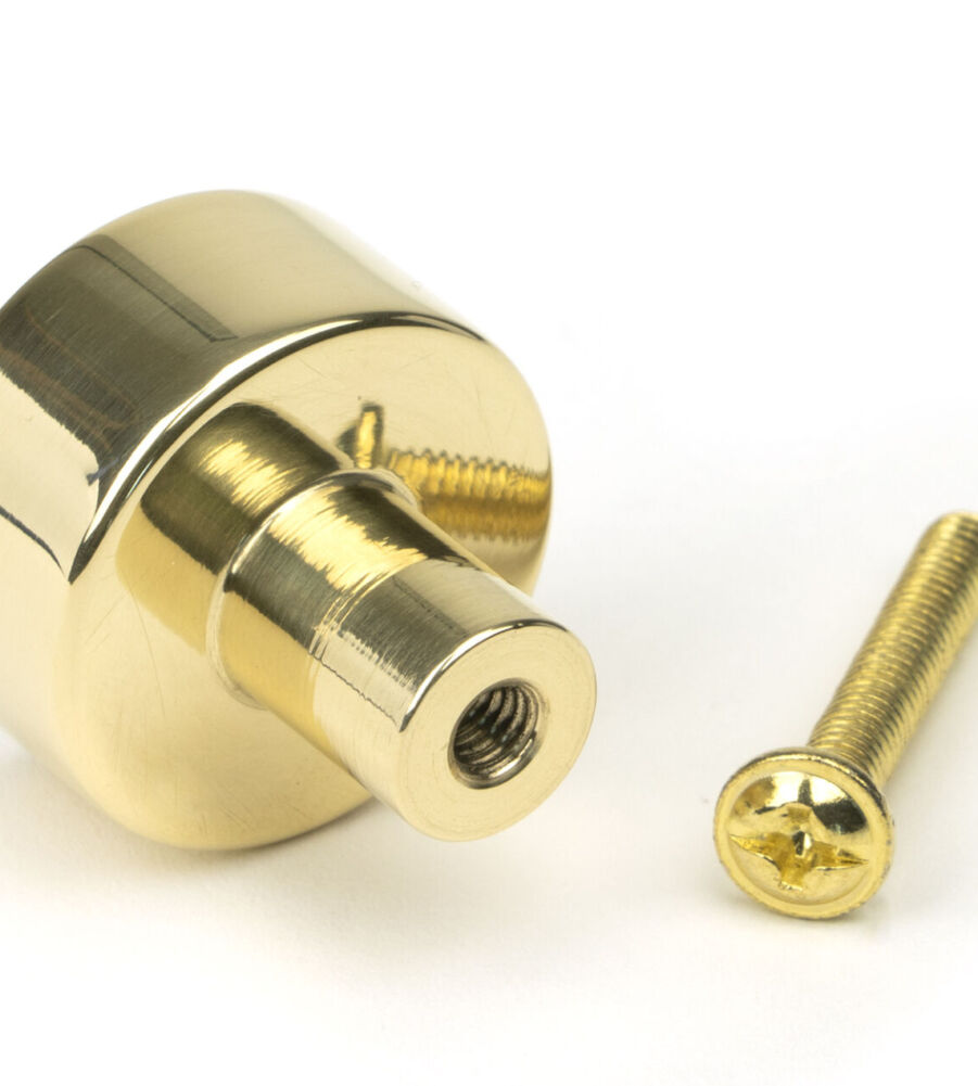 From The Anvil Polished Brass Kelso Cabinet Knob - 25mm (No Rose) - Image 5