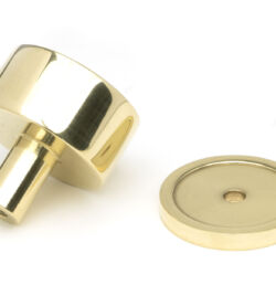 From The Anvil Polished Brass Kelso Cabinet Knob - 32mm (Plain) - Image 4