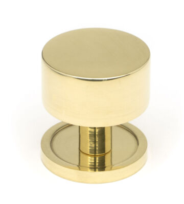 From The Anvil Polished Brass Kelso Cabinet Knob – 32mm (Plain)