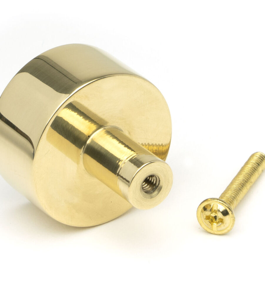 From The Anvil Polished Brass Kelso Cabinet Knob - 32mm (No Rose) - Image 5