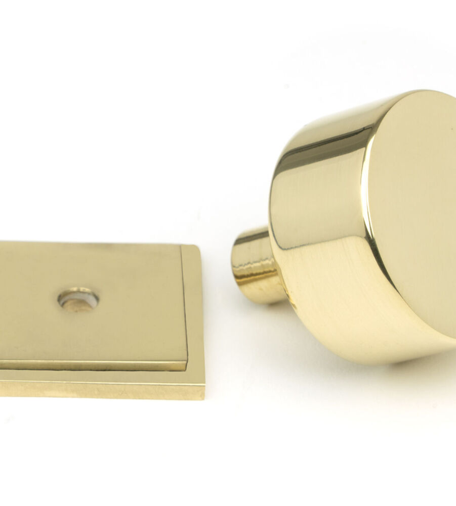 From The Anvil Polished Brass Kelso Cabinet Knob - 32mm (Square) - Image 3