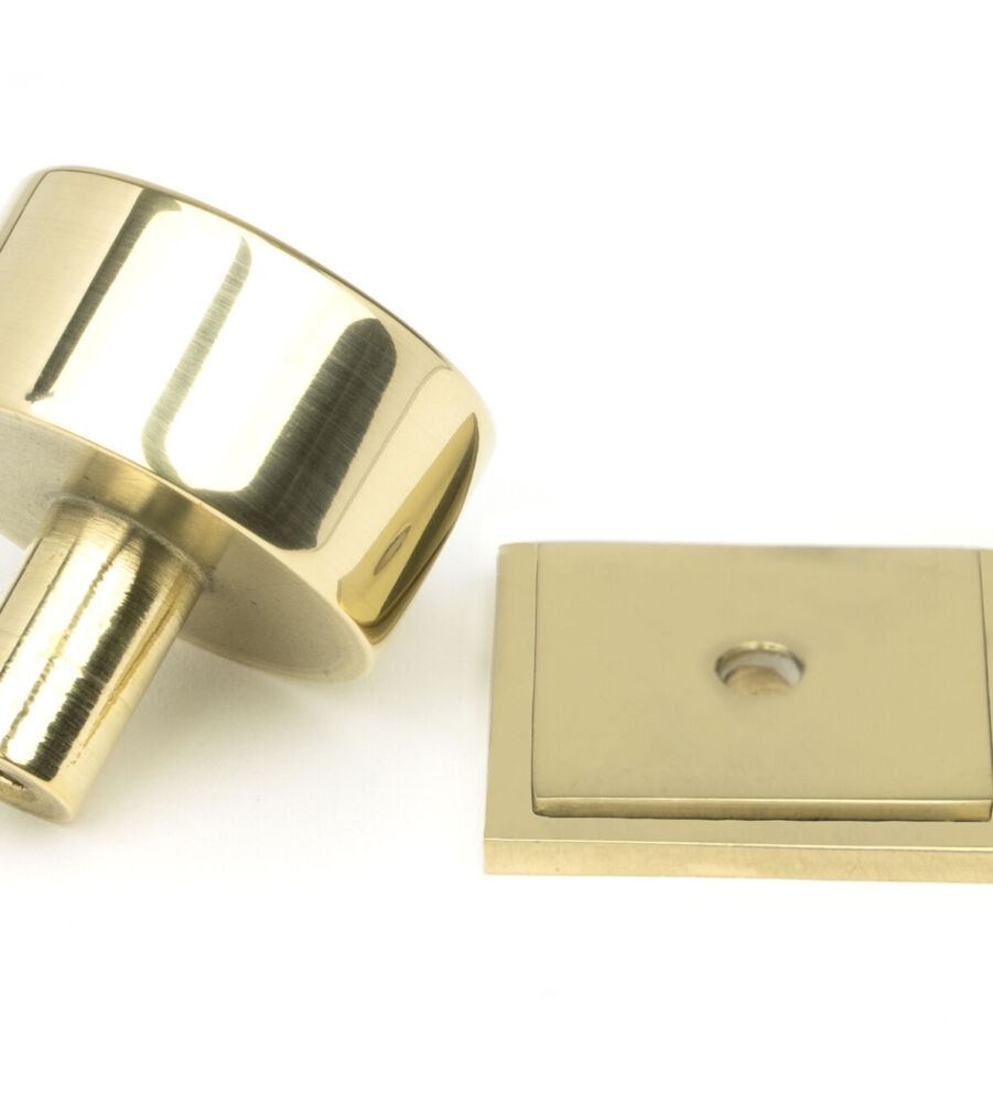 From The Anvil Polished Brass Kelso Cabinet Knob - 32mm (Square) - Image 4