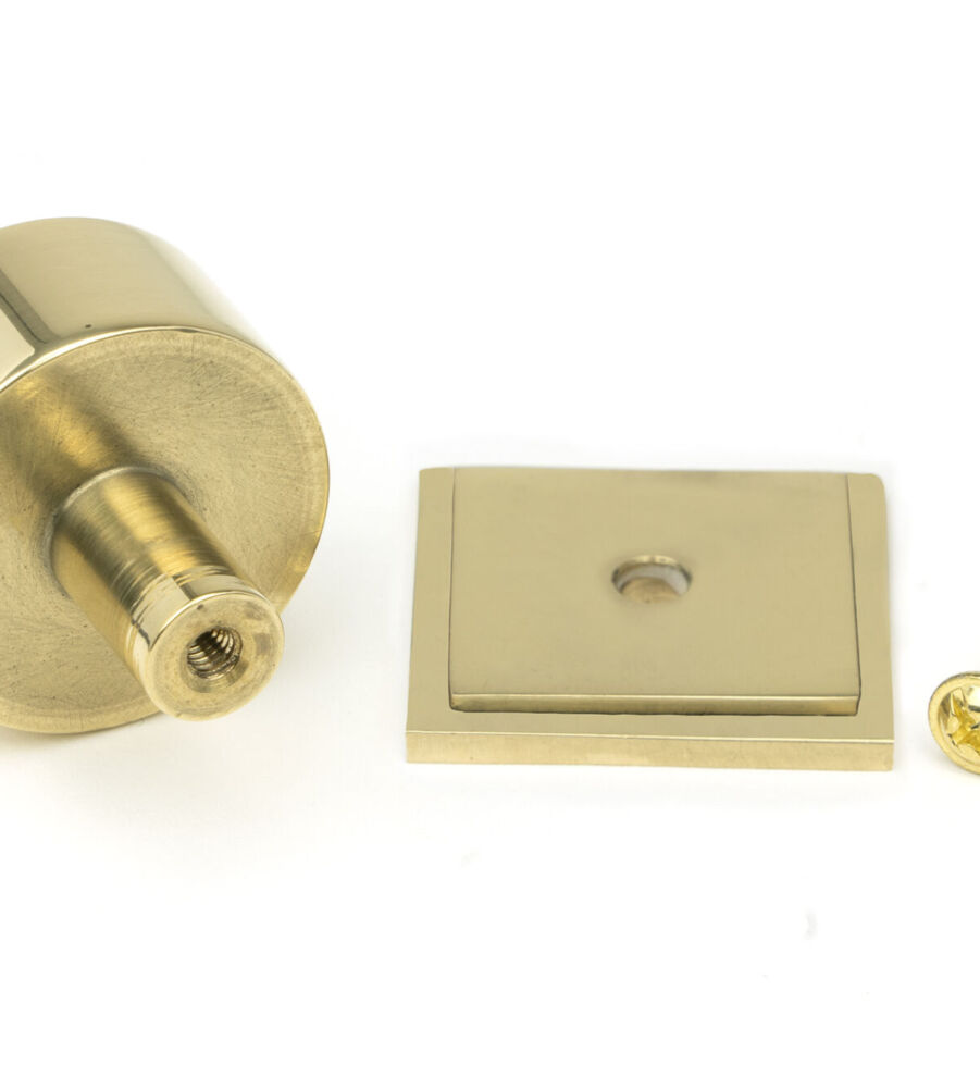 From The Anvil Polished Brass Kelso Cabinet Knob - 32mm (Square) - Image 5