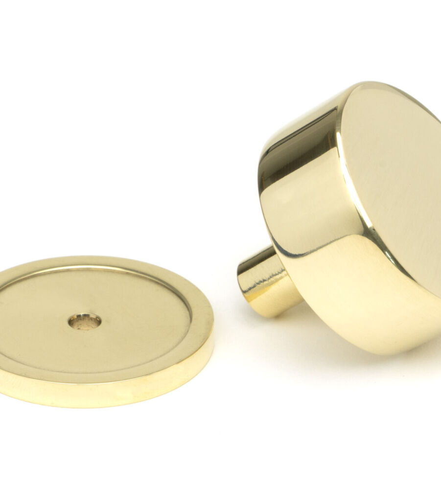 From The Anvil Polished Brass Kelso Cabinet Knob - 38mm (Plain) - Image 3