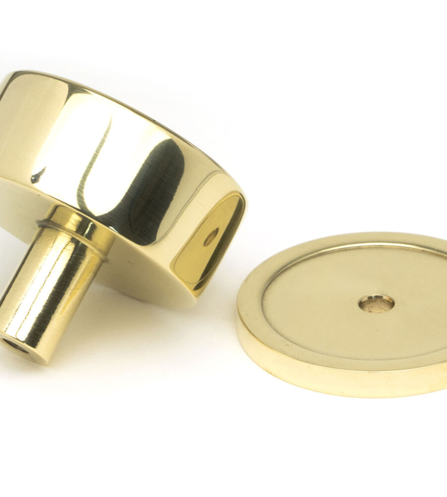 From The Anvil Polished Brass Kelso Cabinet Knob - 38mm (Plain) - Image 4