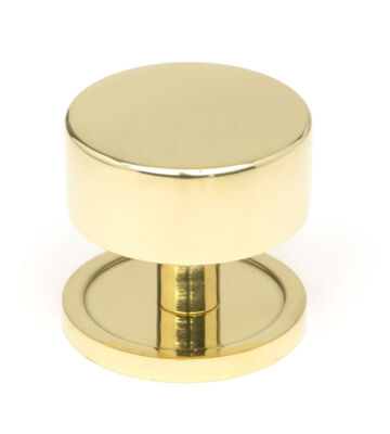 From The Anvil Polished Brass Kelso Cabinet Knob – 38mm (Plain)