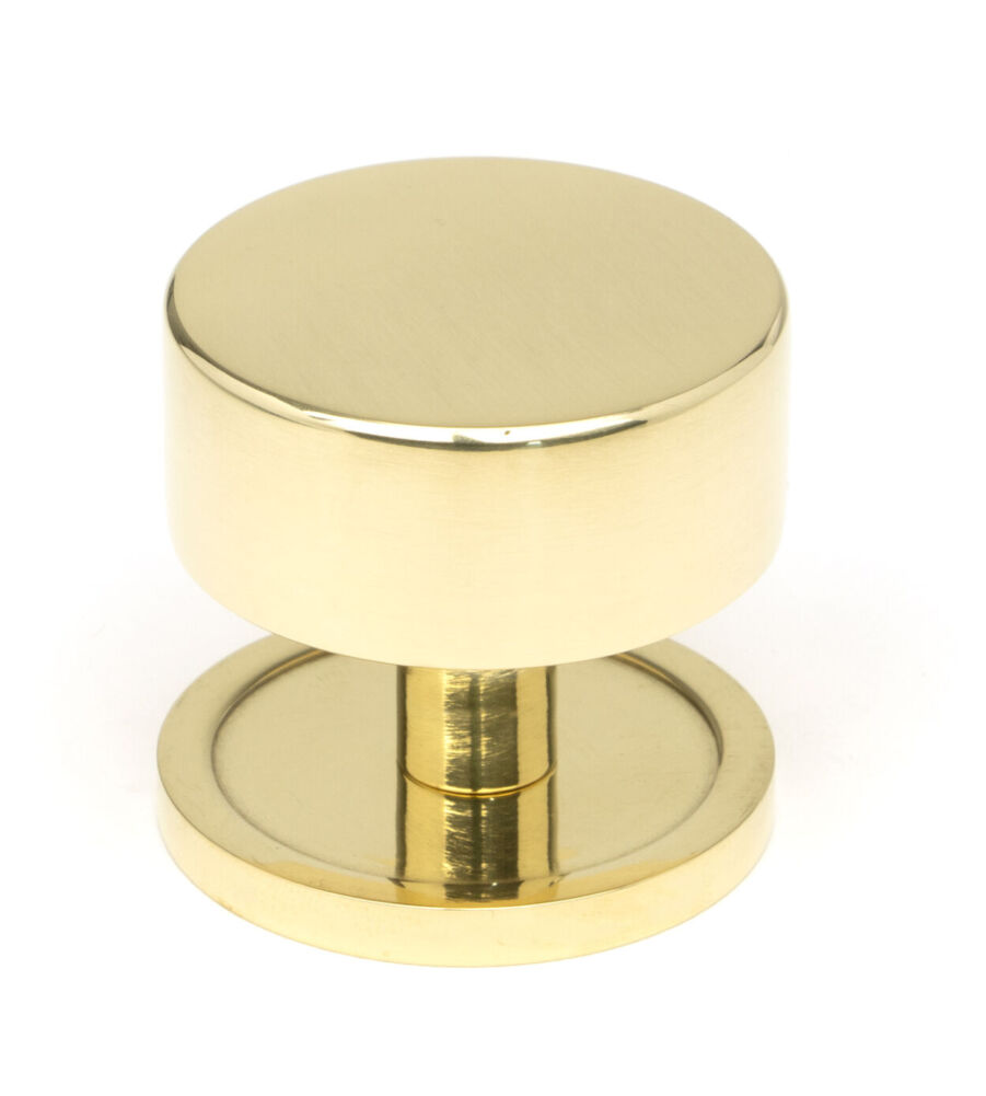 From The Anvil Polished Brass Kelso Cabinet Knob - 38mm (Plain)