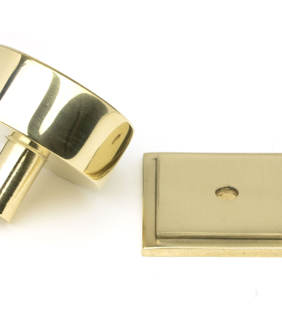 From The Anvil Polished Brass Kelso Cabinet Knob - 38mm (Square) - Image 4