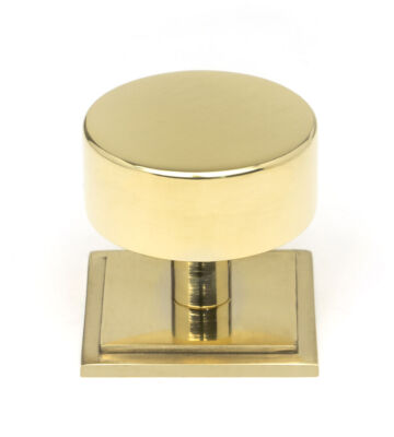 From The Anvil Polished Brass Kelso Cabinet Knob – 38mm (Square)