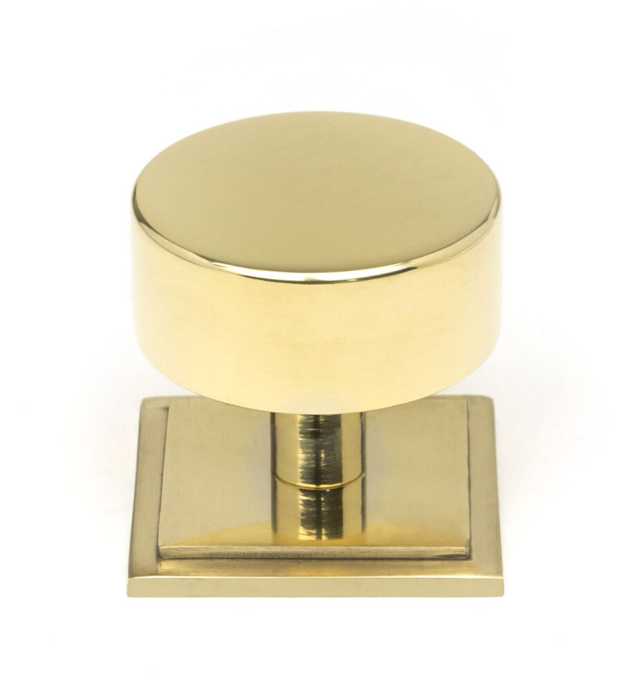 From The Anvil Polished Brass Kelso Cabinet Knob - 38mm (Square)