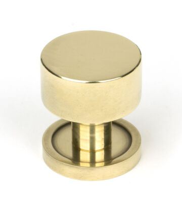 From The Anvil Aged Brass Kelso Cabinet Knob – 25mm (Plain)