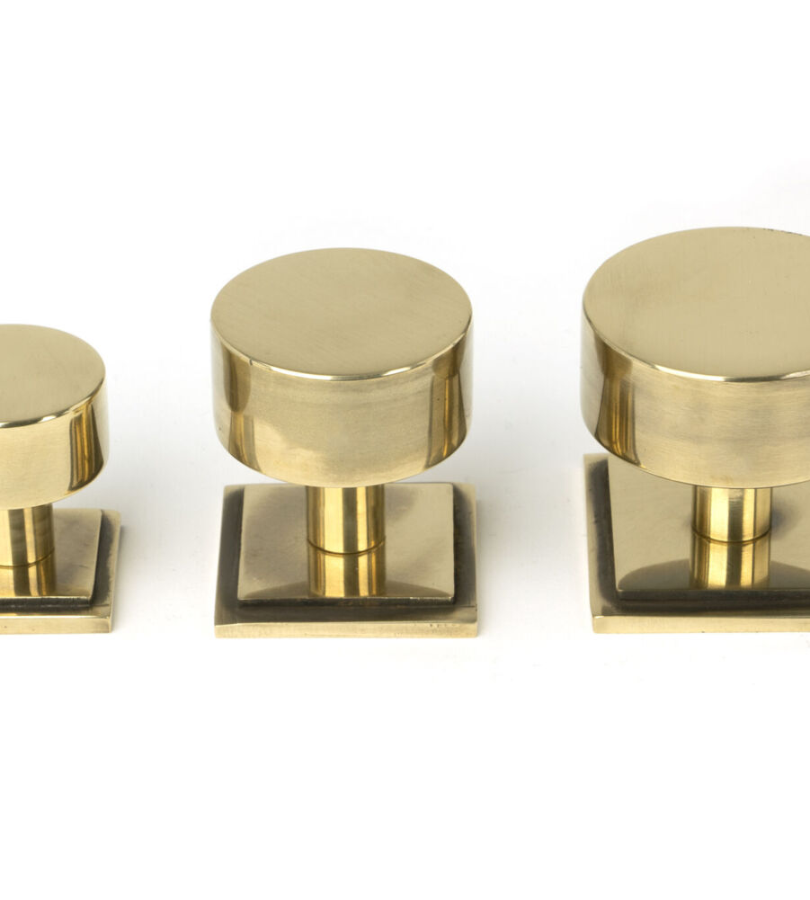 From The Anvil Aged Brass Kelso Cabinet Knob - 25mm (Square) - Image 6