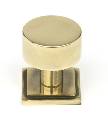 From The Anvil Aged Brass Kelso Cabinet Knob – 25mm (Square)