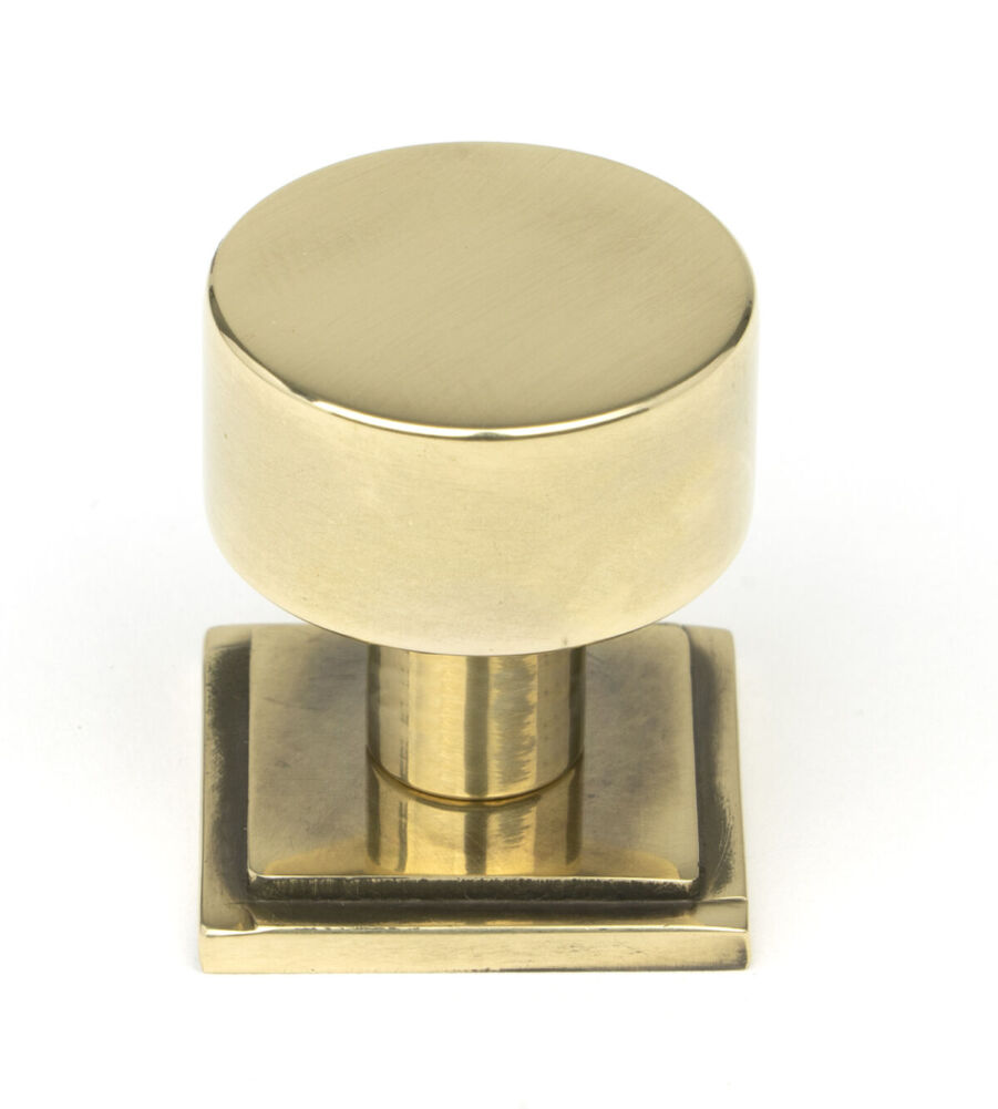 From The Anvil Aged Brass Kelso Cabinet Knob - 25mm (Square)