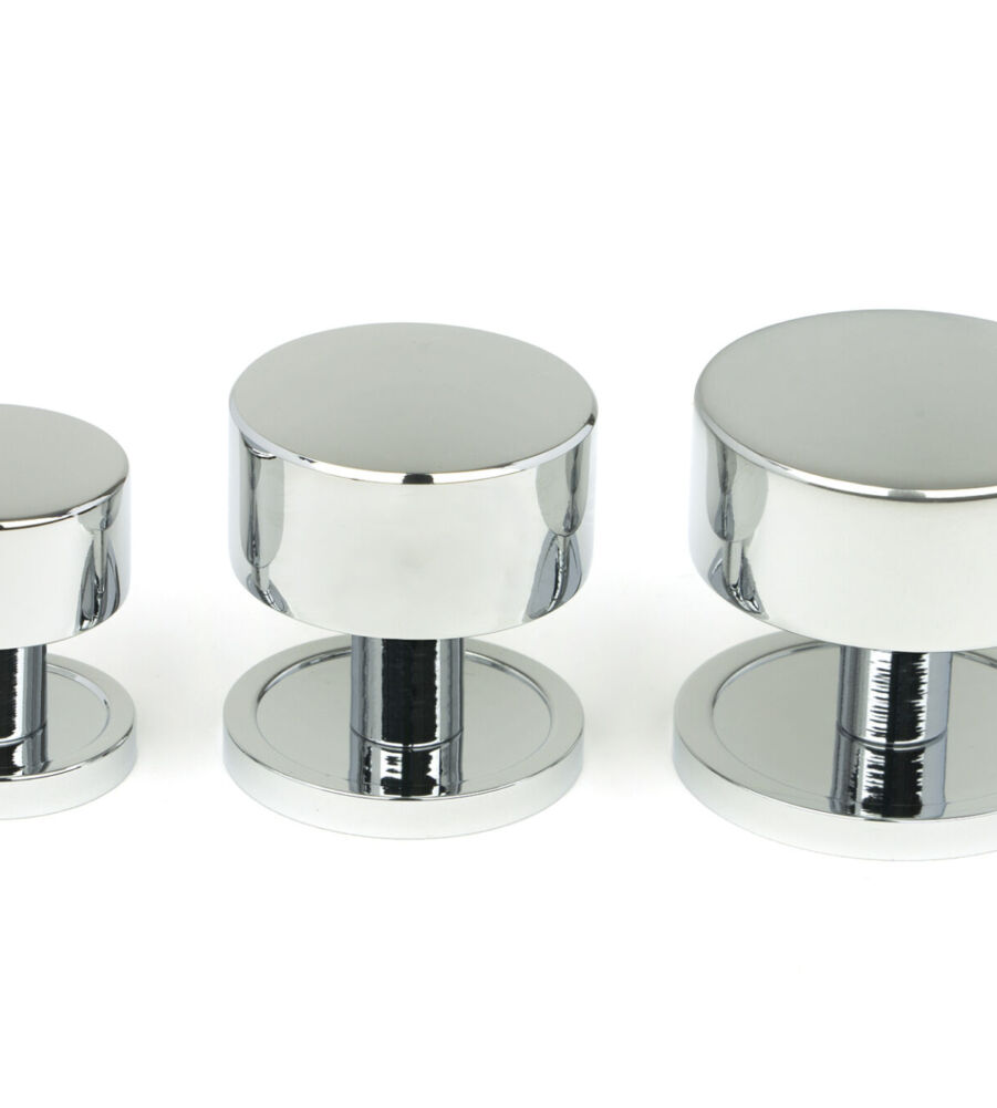 From The Anvil Polished Chrome Kelso Cabinet Knob - 25mm (Plain) - Image 6