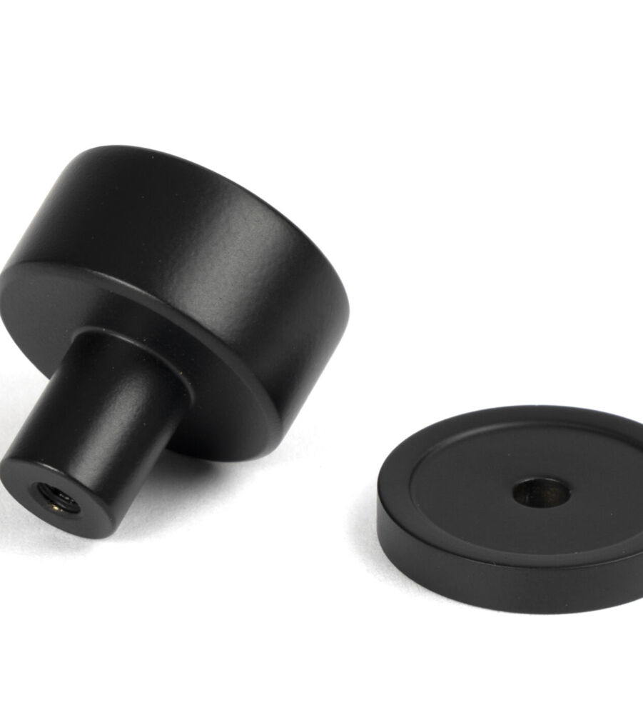 From The Anvil Matt Black Kelso Cabinet Knob - 25mm (Plain) - Image 4