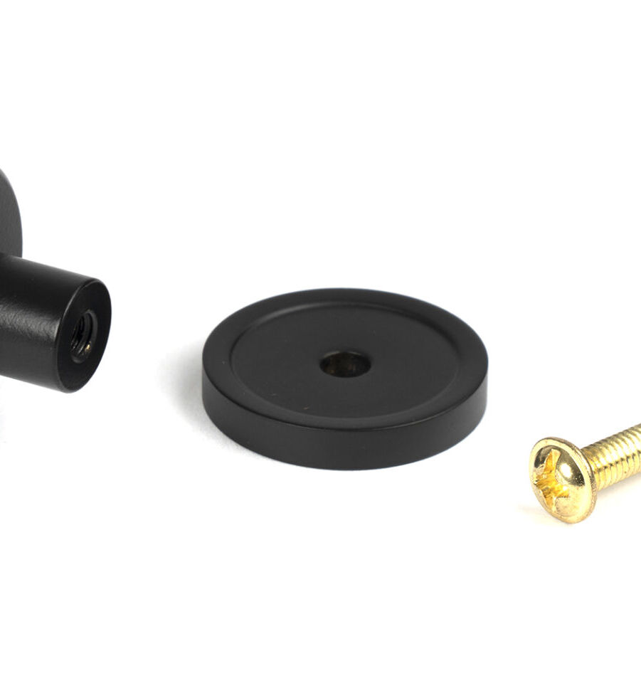 From The Anvil Matt Black Kelso Cabinet Knob - 25mm (Plain) - Image 5