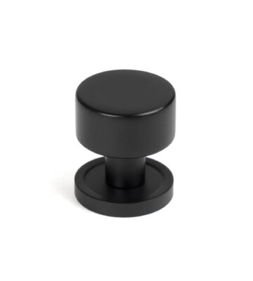 From The Anvil Matt Black Kelso Cabinet Knob – 25mm (Plain)