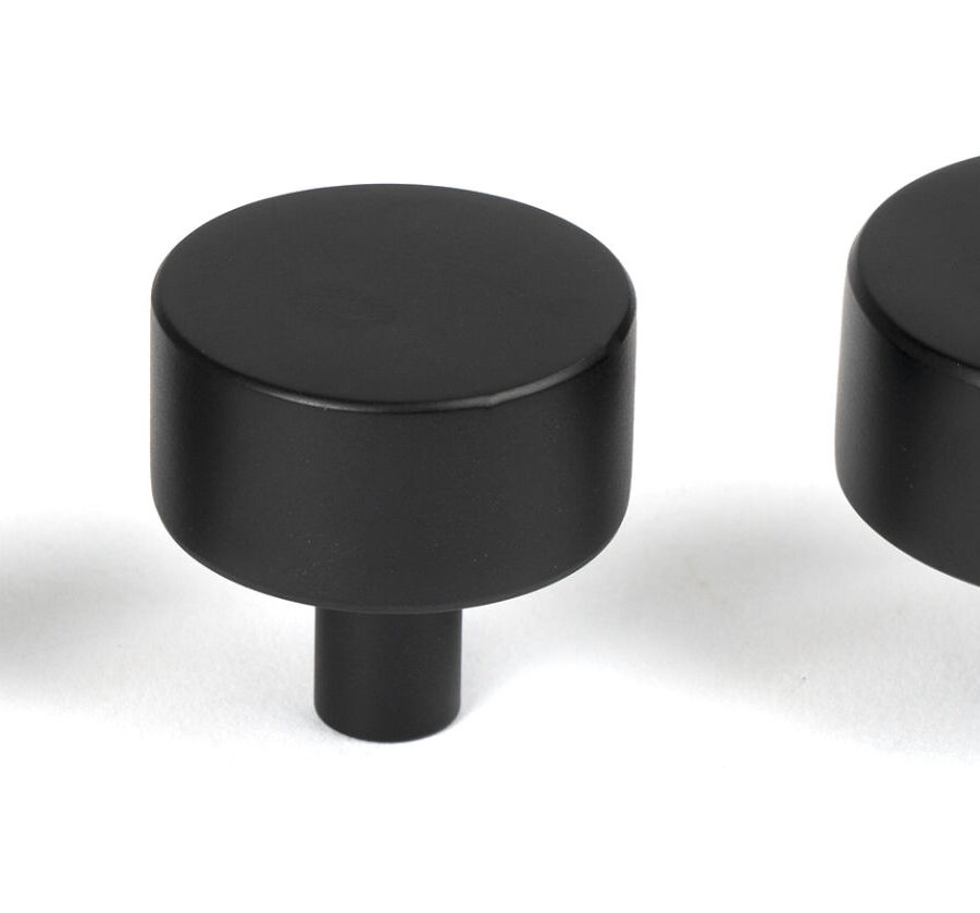 From The Anvil Matt Black Kelso Cabinet Knob - 25mm (No rose) - Image 6