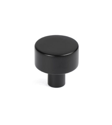 From The Anvil Matt Black Kelso Cabinet Knob – 25mm (No rose)