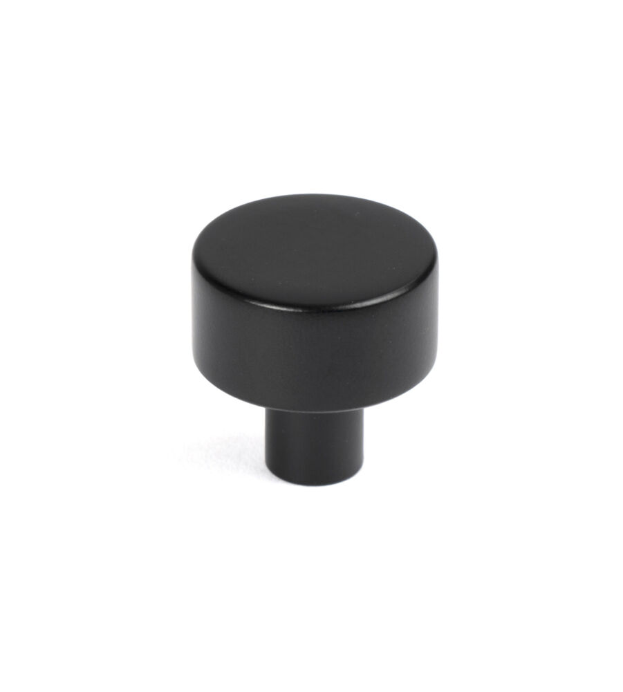 From The Anvil Matt Black Kelso Cabinet Knob - 25mm (No rose)