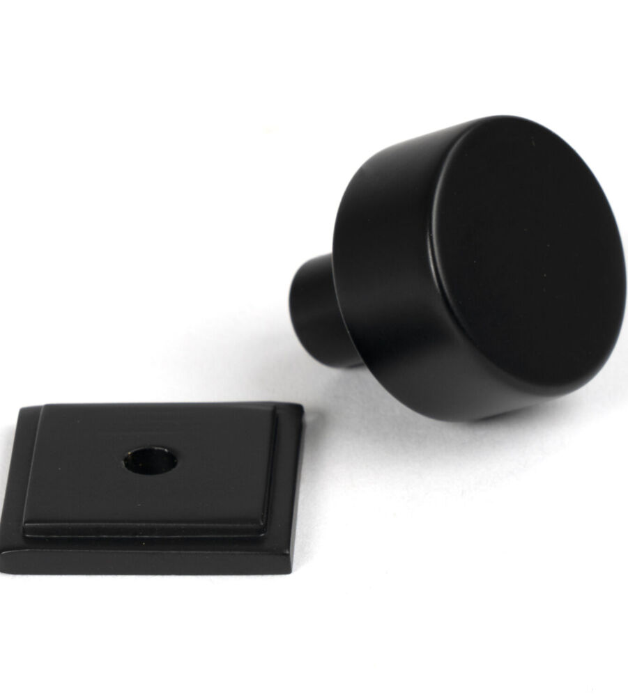 From The Anvil Matt Black Kelso Cabinet Knob - 25mm (Square) - Image 3