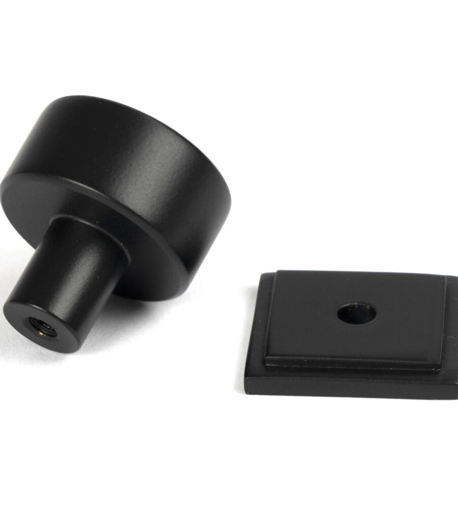 From The Anvil Matt Black Kelso Cabinet Knob - 25mm (Square) - Image 4