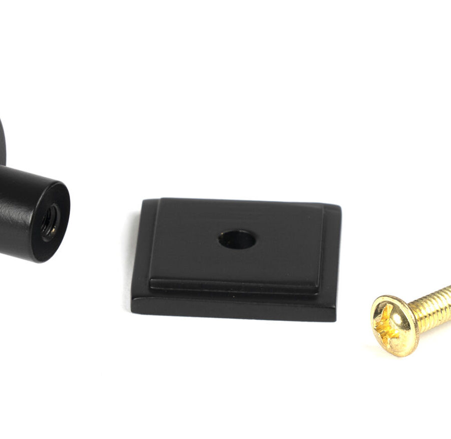 From The Anvil Matt Black Kelso Cabinet Knob - 25mm (Square) - Image 5