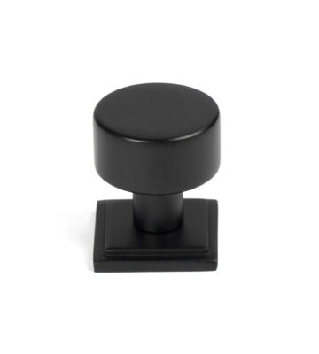 From The Anvil Matt Black Kelso Cabinet Knob – 25mm (Square)