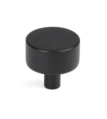 From The Anvil Matt Black Kelso Cabinet Knob – 32mm (No rose)