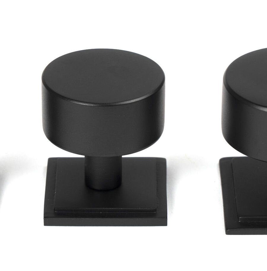From The Anvil Matt Black Kelso Cabinet Knob - 32mm (Square) - Image 6