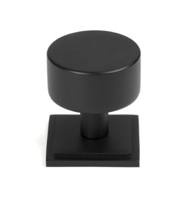 From The Anvil Matt Black Kelso Cabinet Knob – 32mm (Square)