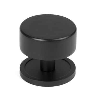 From The Anvil Matt Black Kelso Cabinet Knob – 38mm (Plain)