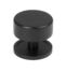 From The Anvil Matt Black Kelso Cabinet Knob - 38mm (Plain)
