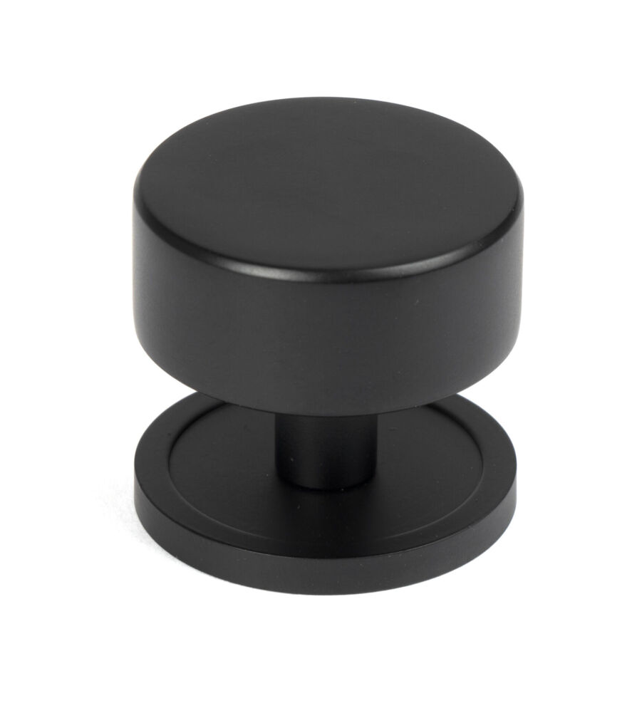 From The Anvil Matt Black Kelso Cabinet Knob - 38mm (Plain)