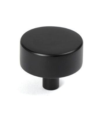 From The Anvil Matt Black Kelso Cabinet Knob – 38mm (No rose)
