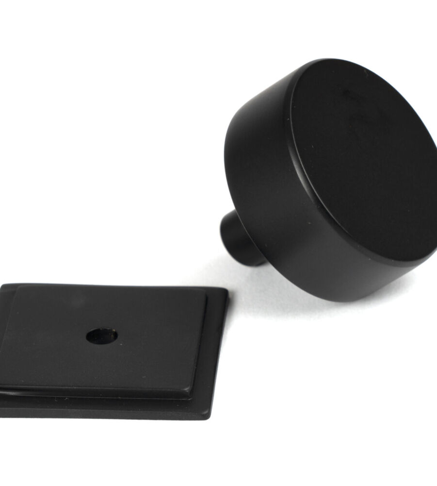 From The Anvil Matt Black Kelso Cabinet Knob - 38mm (Square) - Image 3
