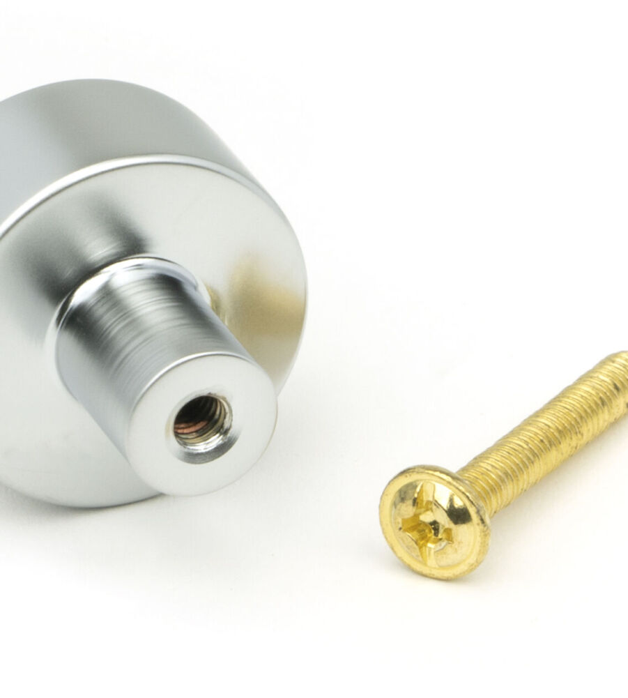 From The Anvil Satin Chrome Kelso Cabinet Knob - 25mm (No rose) - Image 5