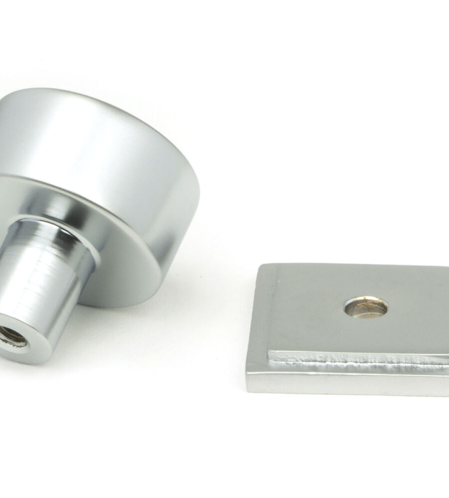 From The Anvil Satin Chrome Kelso Cabinet Knob - 25mm (Square) - Image 4