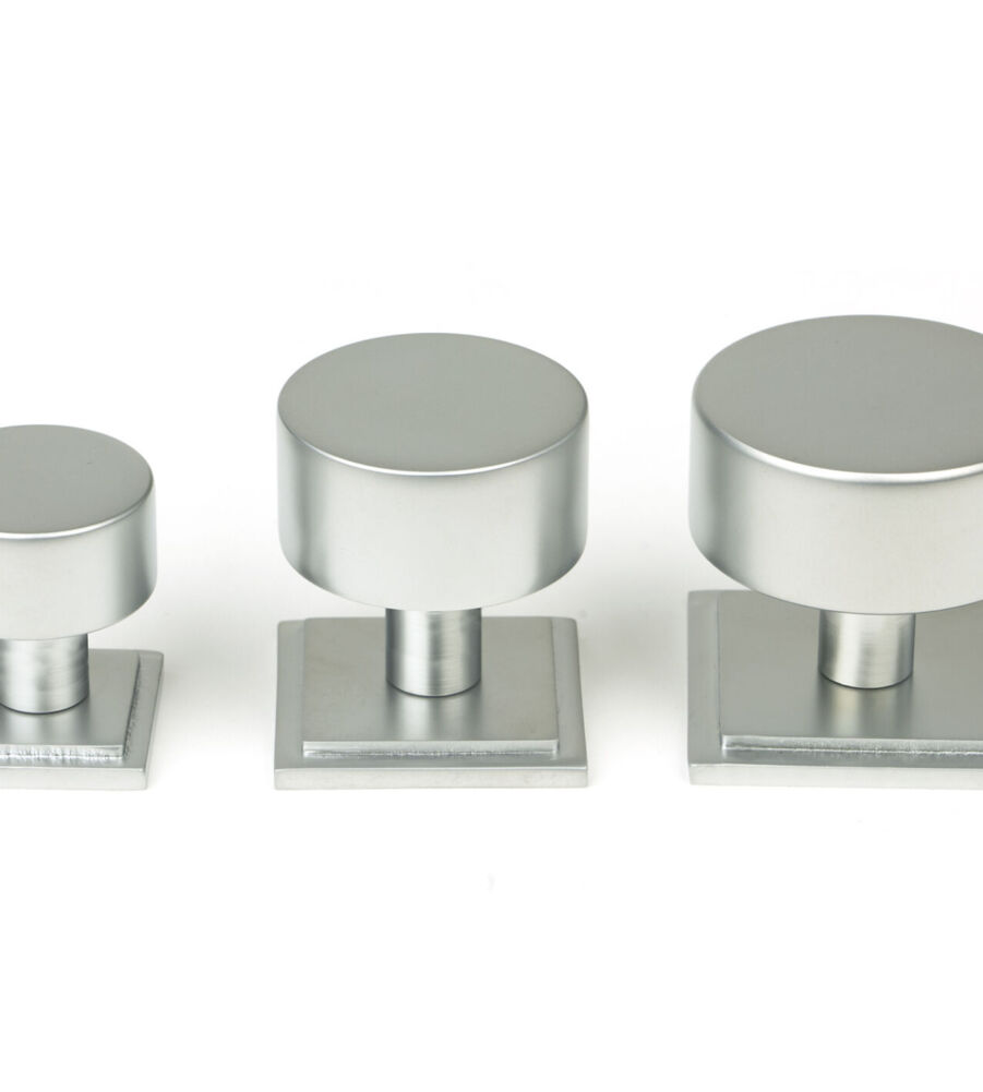 From The Anvil Satin Chrome Kelso Cabinet Knob - 25mm (Square) - Image 6