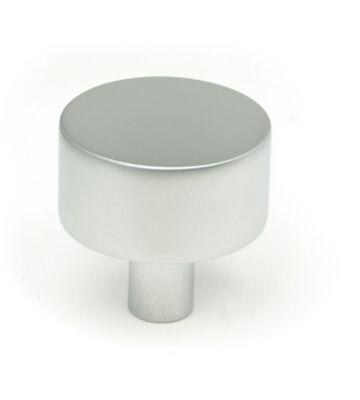 From The Anvil Satin Chrome Kelso Cabinet Knob – 32mm (No rose)