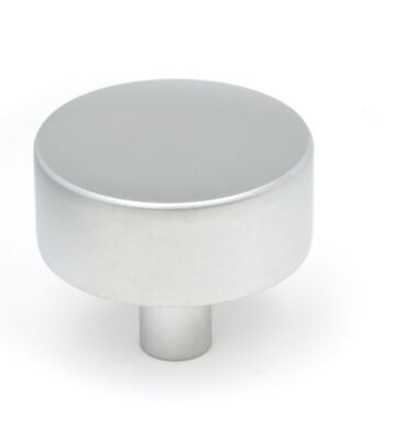 From The Anvil Satin Chrome Kelso Cabinet Knob – 38mm (No rose)