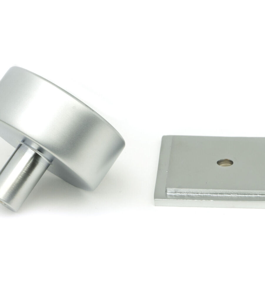 From The Anvil Satin Chrome Kelso Cabinet Knob - 38mm (Square) - Image 4