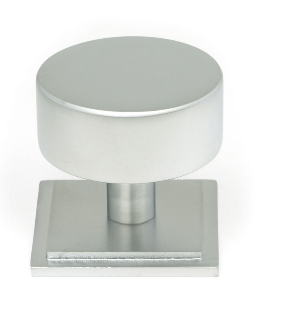 From The Anvil Satin Chrome Kelso Cabinet Knob - 38mm (Square)