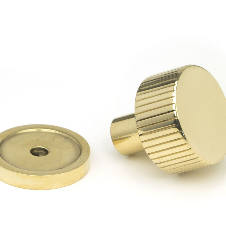 From The Anvil Polished Brass Judd Cabinet Knob - 25mm (Plain) - Image 3